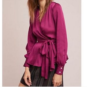 Anthropologie wrap top